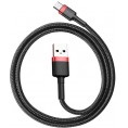 KABEL USB-A / USB-C Baseus Cafule CATKLF-A91 50cm 3A QC 3.0 CZARNO-CZERWONY W OPLOCIE