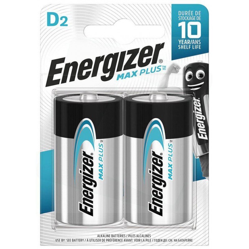 Bateria LR20 / D Energizer Alcaline MAX Plus (blister 2 szt.)