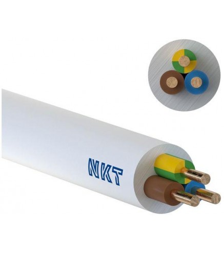 Przewód NKT YDY 3x2,5 żo 450/750V /100m/
