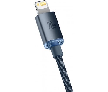 KABEL USB-C / Lightning iPhone Baseus Crystal CAJY000201 1.2m 20W PD Quick Charging CZARNY W OPLOCIE PREMIUM