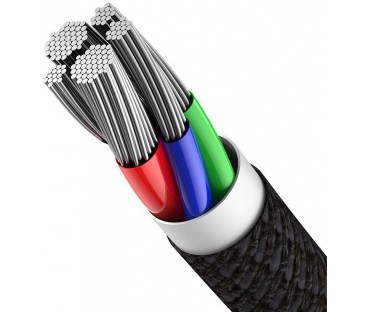 KABEL USB-C / Lightning iPhone Baseus Cafule CATLGD-A01 2m 20W PD Quick Charging CZARNY W OPLOCIE