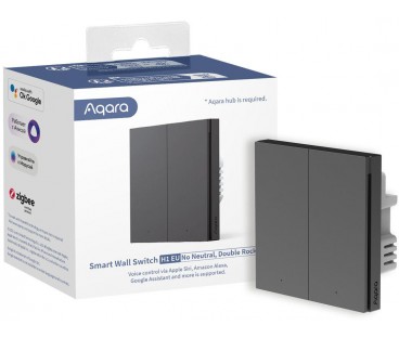 Aqara Smart Wall Switch H1 Szary podwójny bez przewodu neutralnego