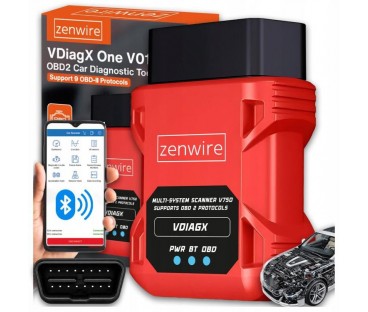 Interfejs Tester Skaner Diagnostyczny OBD2 ELM327 VDiagX V016 Zenwire