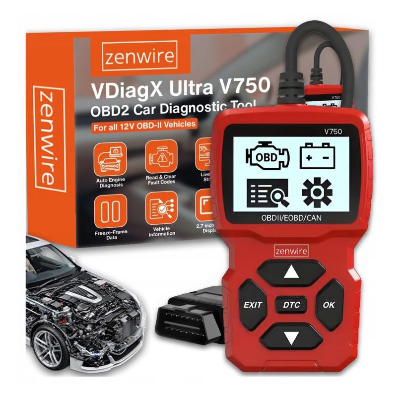 Interfejs Skaner Diagnostyczny OBD2 CAN BMW Zenwire V750