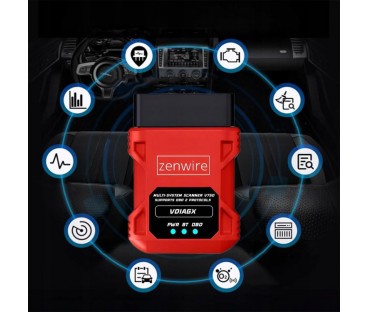 Interfejs Tester Skaner Diagnostyczny OBD2 ELM327 VDiagX V016 Zenwire
