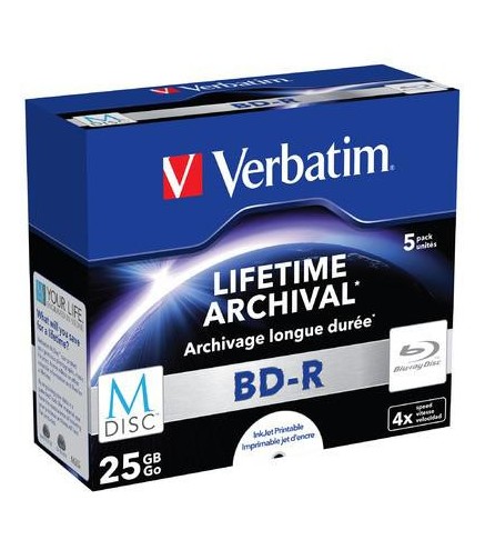 Płyty Blu-Ray Verbatim BD-R SL Printable 25GB (5szt.)