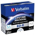 Płyty Blu-Ray Verbatim BD-R SL Printable 25GB (5szt.)
