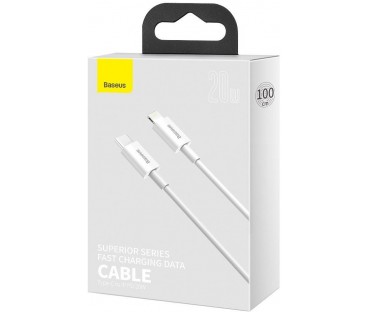 KABEL USB-C / Lightning iPhone Baseus Superior CATLYS-A02 1m 20W PD Quick Charging BIAŁY PREMIUM
