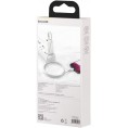 KABEL USB-C / Lightning iPhone Baseus Cafule CATLGD-02 1m 20W PD Quick Charging BIAŁY W OPLOCIE