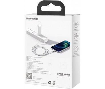 KABEL USB-C / Lightning iPhone Baseus Superior CATLYS-A02 1m 20W PD Quick Charging BIAŁY PREMIUM