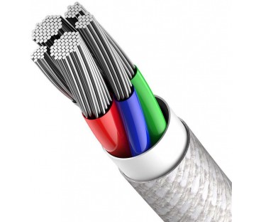 KABEL USB-C / Lightning iPhone Baseus Cafule CATLGD-02 1m 20W PD Quick Charging BIAŁY W OPLOCIE