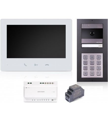 WIDEODOMOFON HIKVISION DS-KIS704EY-AFW2/Aluminium