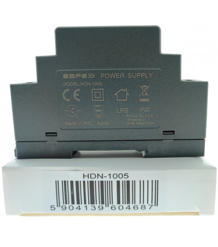 ZASILACZ IMPULSOWY NA SZYNĘ DIN ESPE HDN-1005 5V/10W/2A