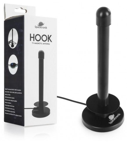 Antena magnetyczna DVB-T2 Spacetronik Hook TV USB 30dB Double Power