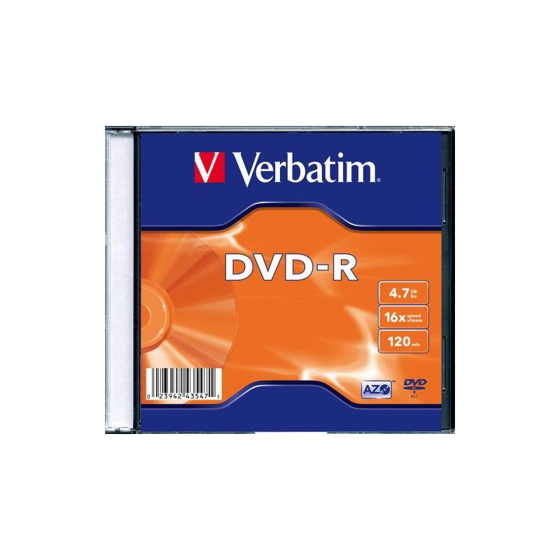 Płyty DVD-R Verbatim AZO Slim (1szt) Płyty DVD-R Verbatim AZO Slim (1szt)