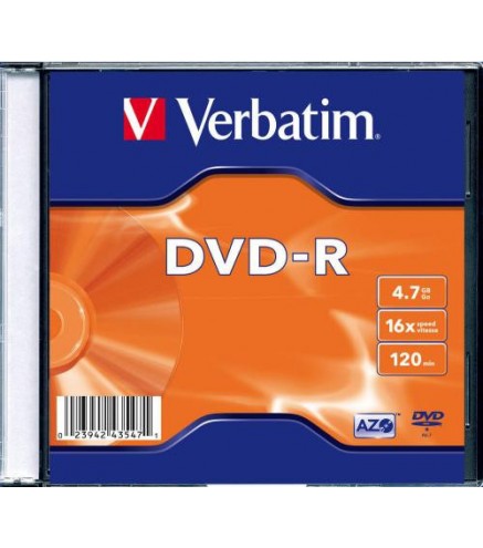 Płyty DVD-R Verbatim AZO Slim (1szt)