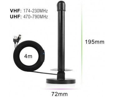 Antena magnetyczna DVB-T2 Spacetronik Hook TV USB 30dB Double Power