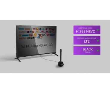 Antena magnetyczna DVB-T2 Spacetronik Hook TV USB 30dB Double Power