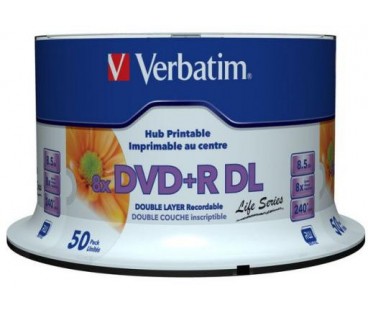 Płyty DVD+R DL Verbatim Inkjet Printable (50szt)