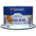 Płyty DVD+R DL Verbatim Inkjet Printable (50szt)