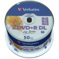 Płyty DVD+R DL Verbatim Inkjet Printable (50szt)