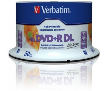 Płyty DVD+R DL Verbatim Inkjet Printable (50szt)