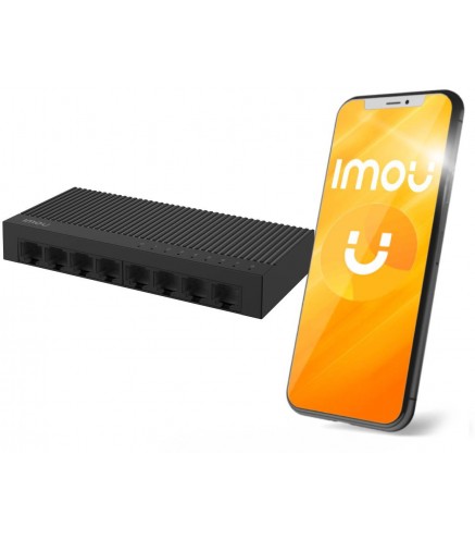 Switch Imou 8-portowy SF108C plastikowa obudowa 100Mbps
