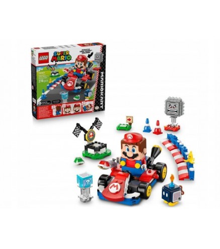 Klocki LEGO Super Mario 72043 - Mario Kart: Interaktywna figurka LEGO Mario i Standard Kart