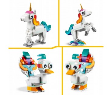Klocki LEGO Creator 3w1 31140 - Magiczny jednorożec