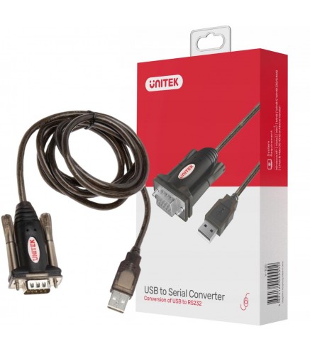 Adapter Unitek Y-105 przejściówka USB na RS-232