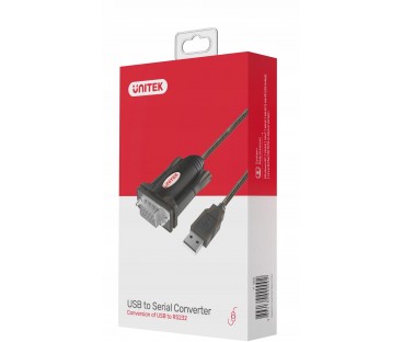 Adapter Unitek Y-105 przejściówka USB na RS-232
