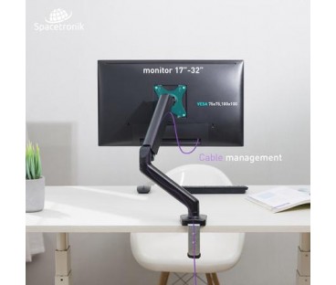 Uchwyt biurkowy Spacetronik SPA-G110 na monitor 17"-32"