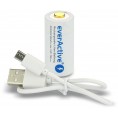 Akumulatorek 16340 / R-CR123 3V everActive 700mAh (1 szt.) z zabezpieczeniem
