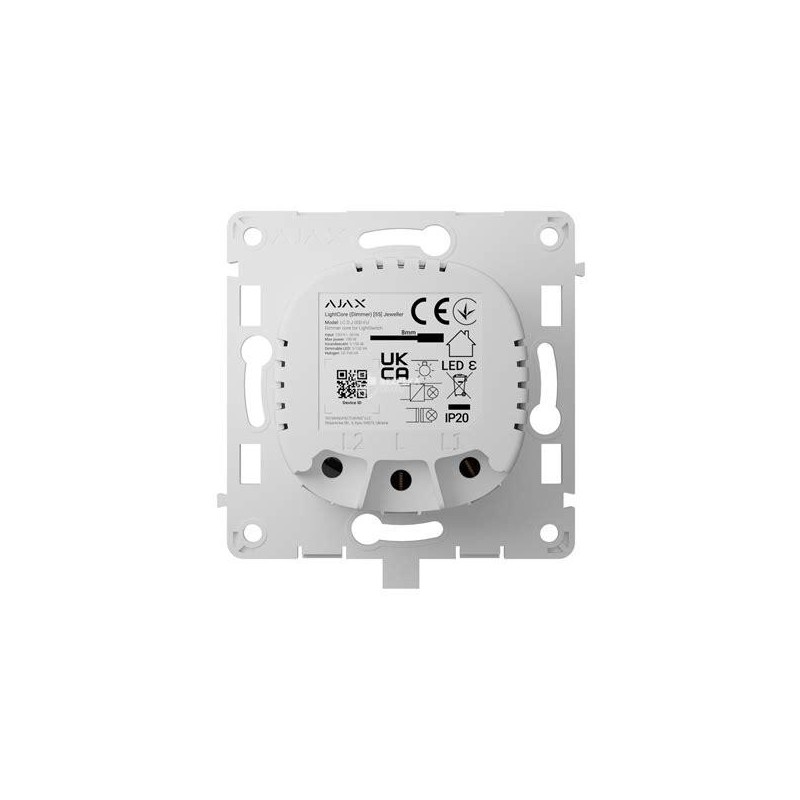 AJAX Włącznik światła LightCore Dimmer vertical (white)