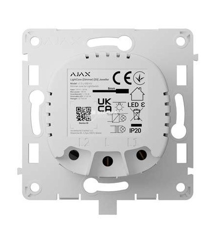 AJAX Włącznik światła LightCore Dimmer vertical (white)