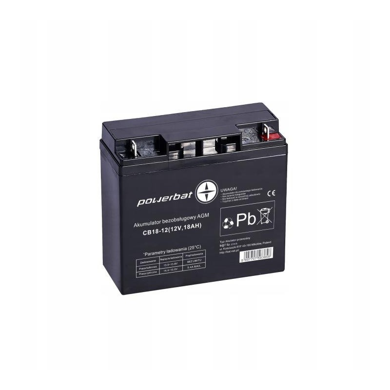 Akumulator AGM POWERBAT CB 12V 18Ah