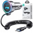 Ładowarka samochodowa 3w1 Joyroom JR-CL07 72W 4.0A PD 3.0 QC 3.0 1x USB-A 1x USB-C z kablem 1.6M