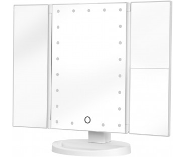 Lusterko do makijażu Humanas HS-ML04 z podświetleniem LED - biały