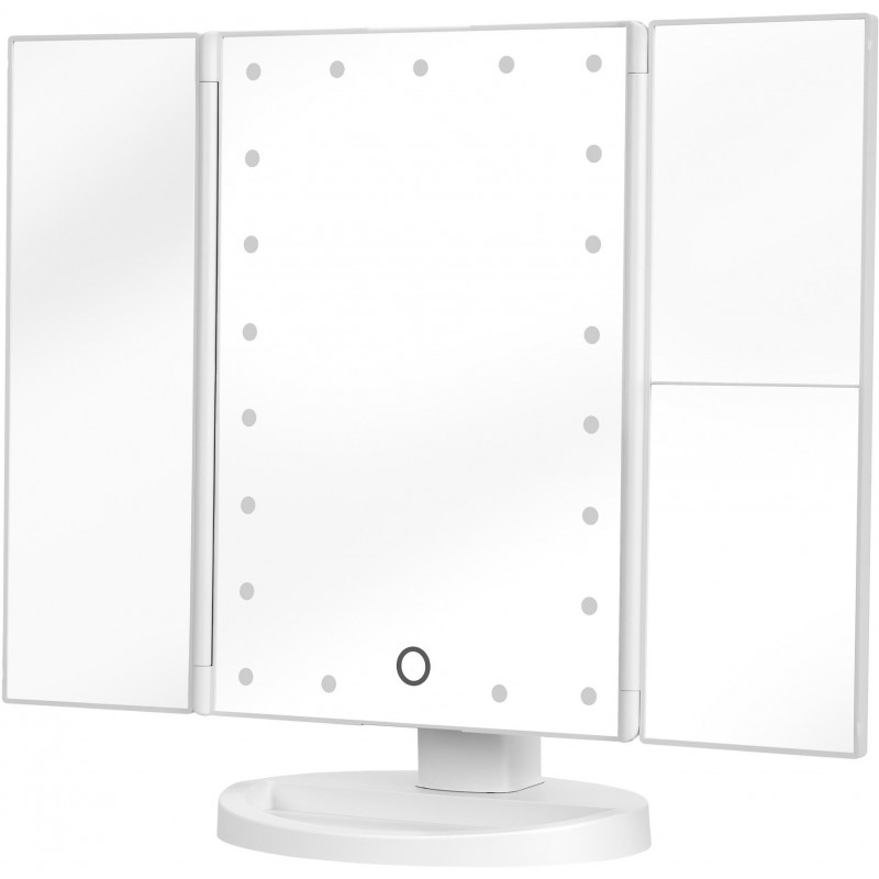 Lusterko do makijażu Humanas HS-ML04 z podświetleniem LED - biały