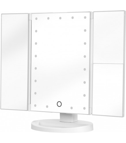 Lusterko do makijażu Humanas HS-ML04 z podświetleniem LED - biały