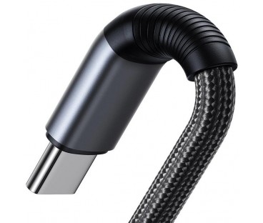 Kabel 2w1 USB-C / 2x USB-C Joyroom Speedy SA21-1T2 150cm 100W w oplocie czarny