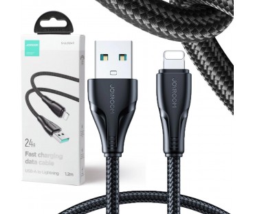 Kabel USB-A / Lightning Joyroom S-UL012A11 120cm 2.4A w oplocie czarny