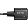 Ładowarka sieciowa Unitek GaN 45W, 2xUSB-C, PD 3.0, QC, czarna