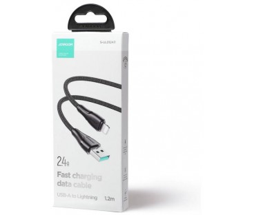 Kabel USB-A / Lightning Joyroom S-UL012A11 120cm 2.4A w oplocie czarny