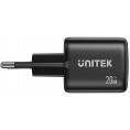 Ładowarka sieciowa Unitek GaN 20W, USB-C, USB-A, PD 3.0, czarna