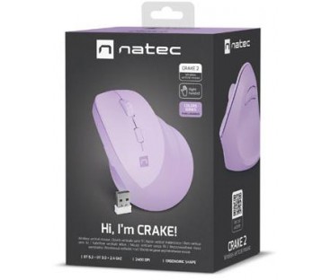 Mysz komputerowa Natec Crake 2 Pure Lavender