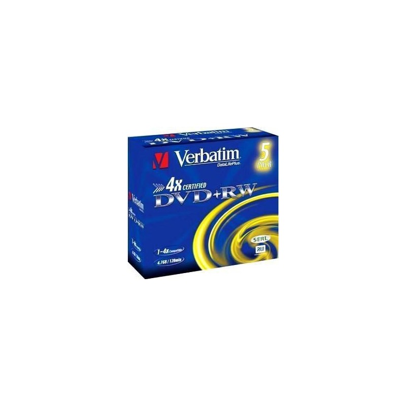 Płyty DVD+RW Verbatim Rewritable (5szt)