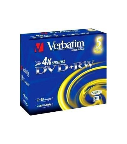 Płyty DVD+RW Verbatim Rewritable (5szt)
