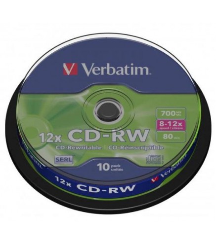 Płyty CD-RW Verbatim SERL Scratch Resistant (10szt)