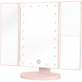 Lusterko do makijażu Humanas HS-ML04 z podświetleniem LED - różowy